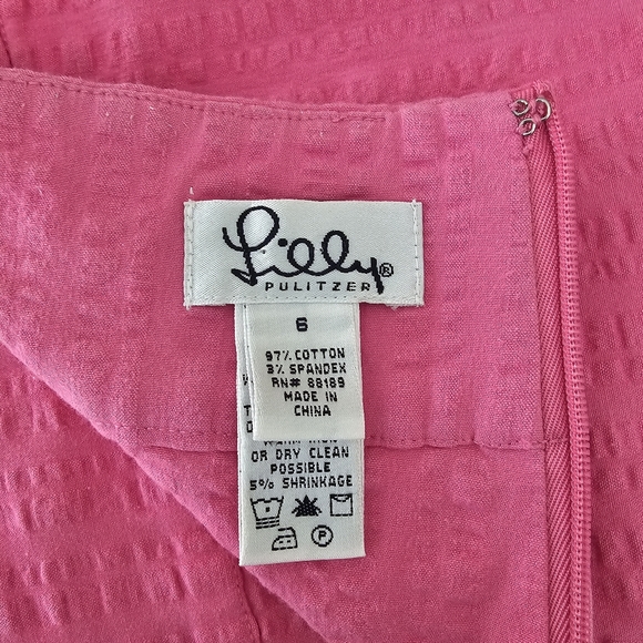 Pink Lilly Pulitzer Skorts Size 6 White Label - Picture 4 of 7